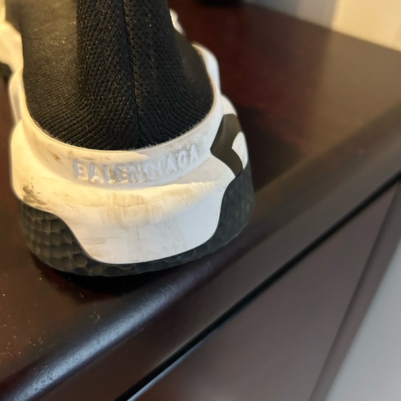 Balenciaga Black Knit High-Top Sneakers - Picture 5 of 9